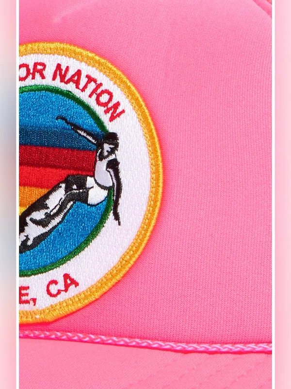 Aviator Nation Signature Trucker Hat neon pink - Image 3