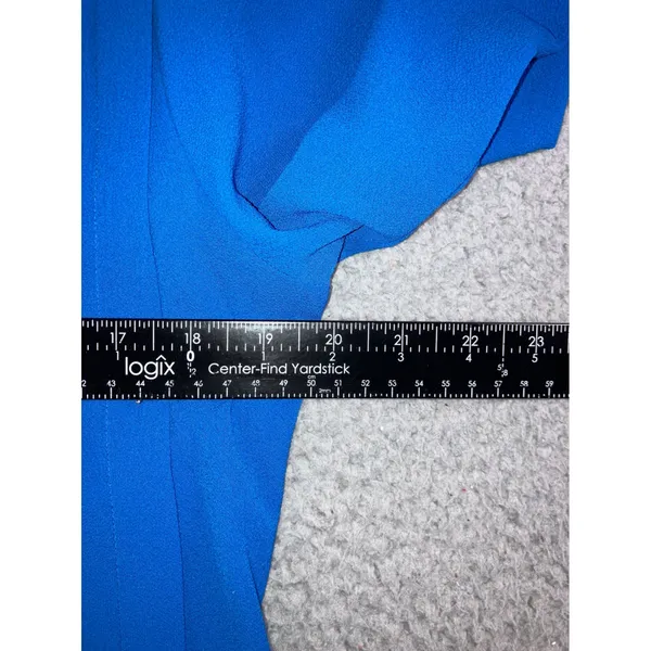 Tunic‎ Dress 10-12 Cobalt Blue Embellished Lagenlook Layering Long Sleeve Modest - Image 9
