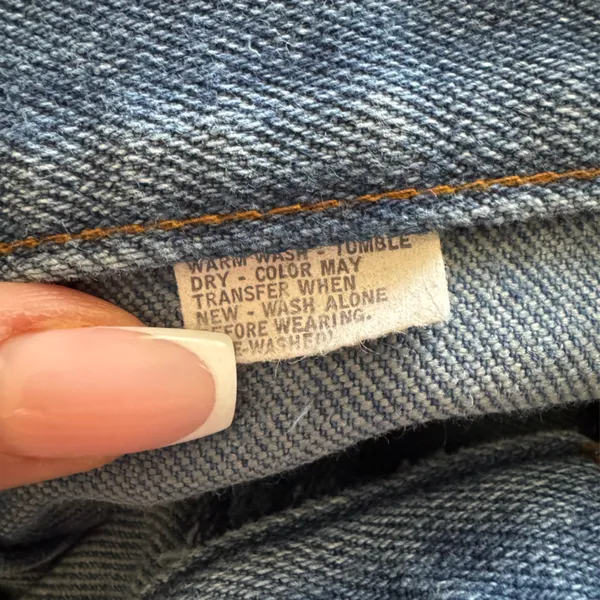Vintage 60s Levis Big E Flare Jeans Size‎ 2 - Image 7