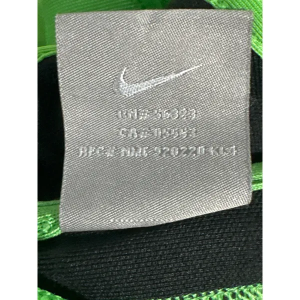Vintage Y2K Nike Womens XL 16-18 Green Hooded Track Jacket Full Zip Striped - Image 7