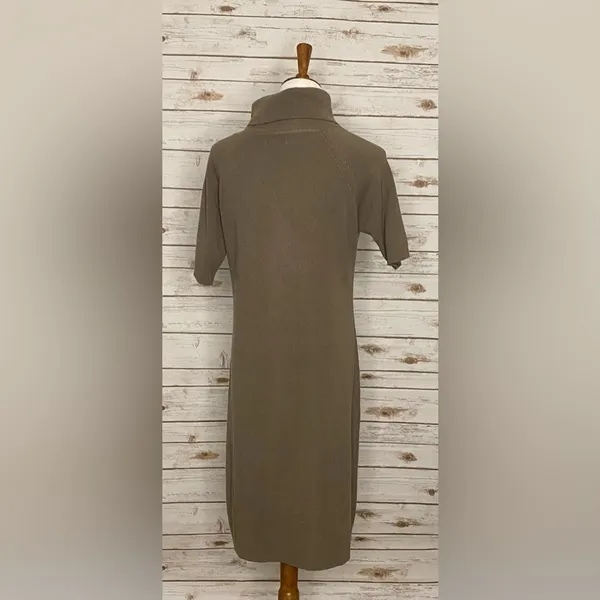 Calvin Klein zippered cowl/turtleneck sweater dress - Image 8