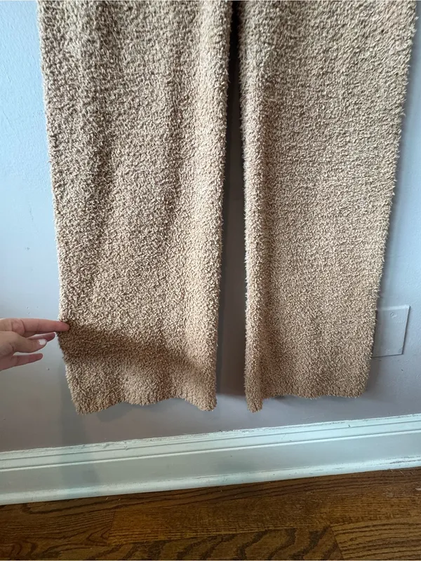 Skims Women’s Teddy Bouclé Cozy Knit Pants in Camel Size Small/Medium - Image 5