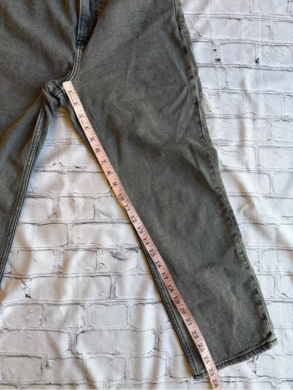Abercrombie & Fitch The Ankle Straight Ultra High Rise 28 New NWT Black 6 Short - Image 10