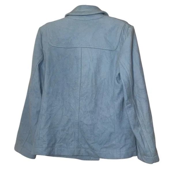 Gap Teal Zip n Toggle Y2K Peacoat size Medium - Image 4