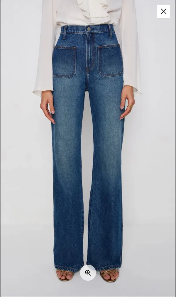 Reformation Alyssa High Rise Wide Leg Jeans - Image 2