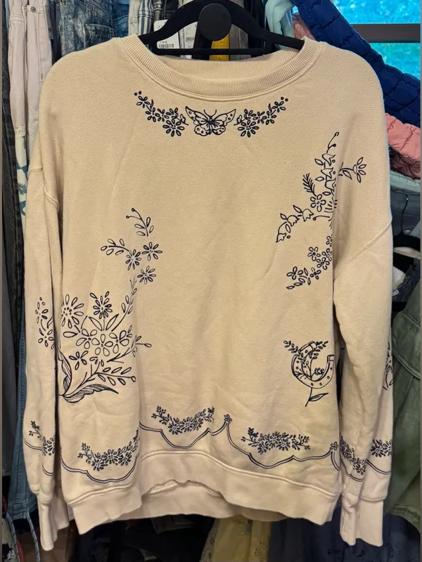 NWOT Free People Jo Pullover - milk tea combo - small - SOLD OUT / RARE - Image 8