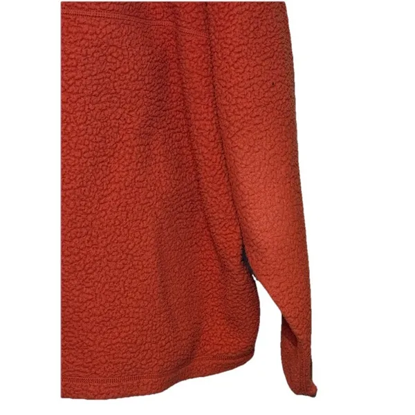 Carhartt Women's Fleece Pullover Sherpa 1/4 Snap Relaxed Fit 0J4991-W Orange XXL - Image 8
