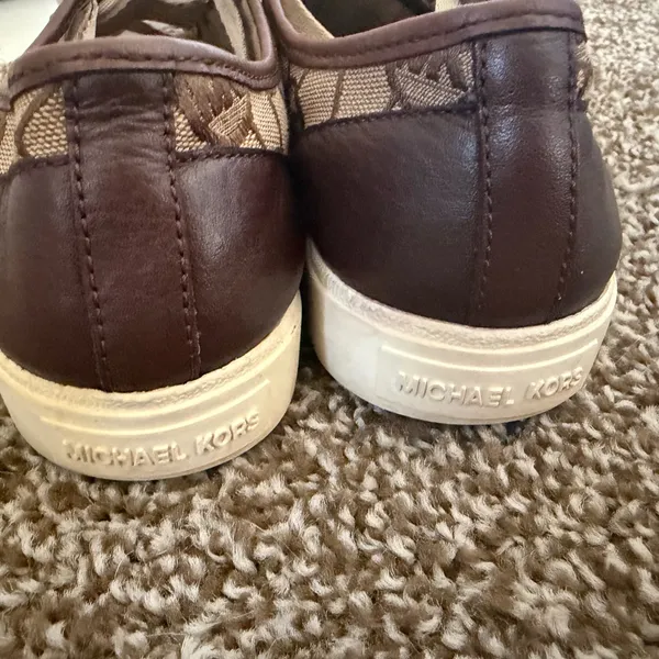 Michael Kors City Lace-Up Sneakers for Women Size 7.5 M Brown - Image 6