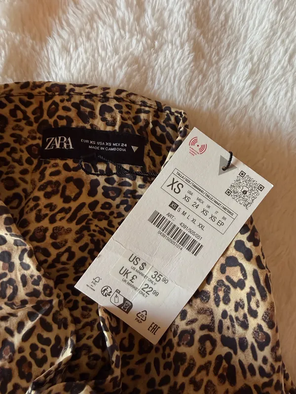 Cheetah Print ZARA Mini Skirt - Image 3