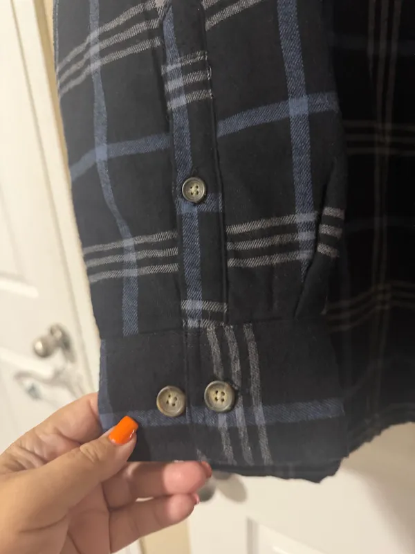 St. John's Bay Men's Quilted Lined Plaid Flannel Shirt Size Large - Image 3