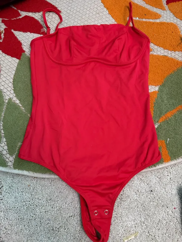 Reoria Corset Demi Bodysuit XS red - Image 5