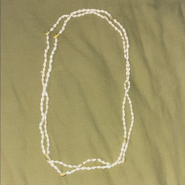 Hawaiian White Nassa Shell Necklaces (2 strands) - Image 2