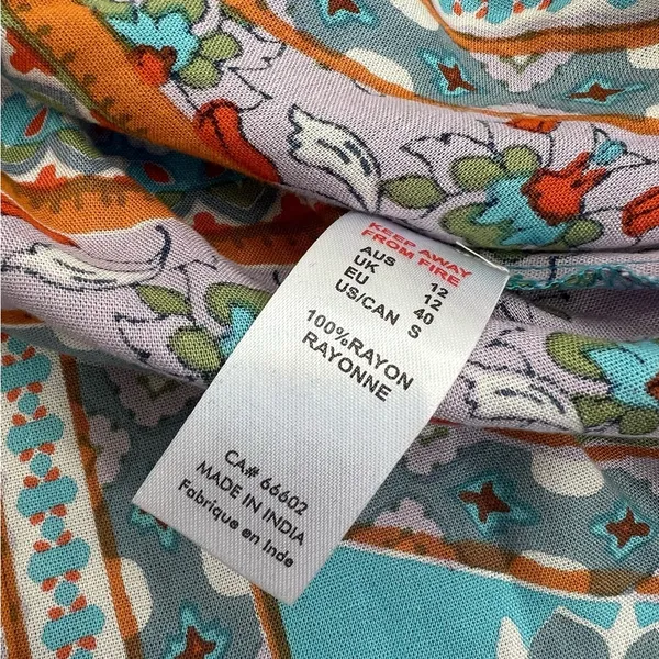 Orientique Naturally Australian Blouse Blue Size 8 - Image 10