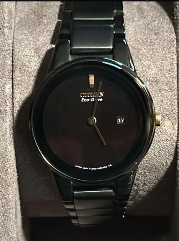 Citizen Eco-Drive Axiom Black Stainless Steel Watch - Image 2