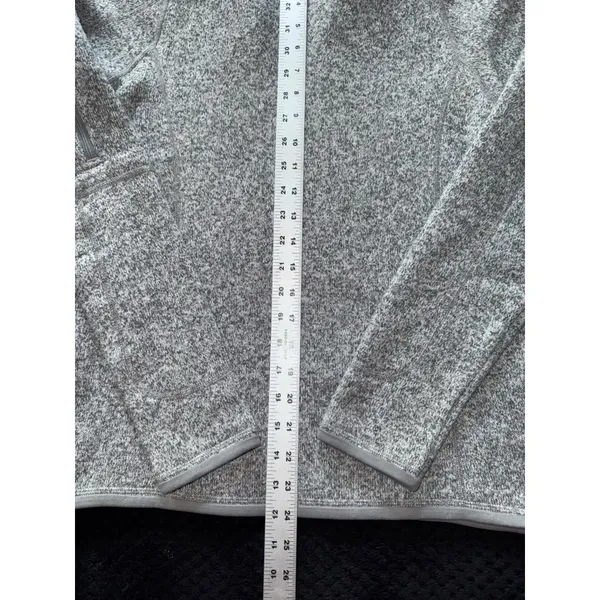 Patagonia Women's‎ Better Sweater Gray Heather 1/4 Zip Up Size Small - Image 9