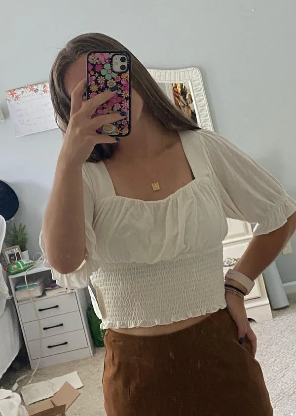 Altar'd State Cropped Shirt - Image 2