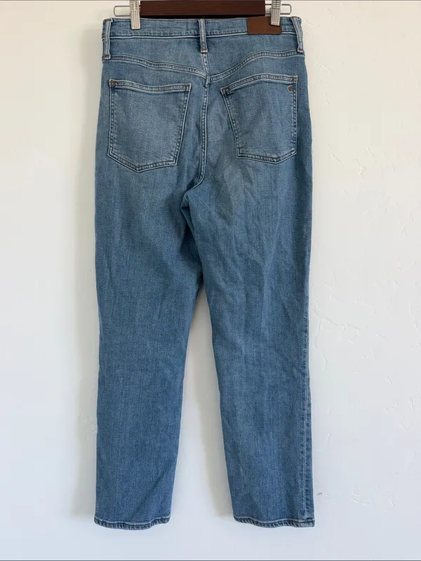 Madewell The Perfect Vintage Jeans Size 28 Blue High Rise Straight Leg M3114 - Image 2