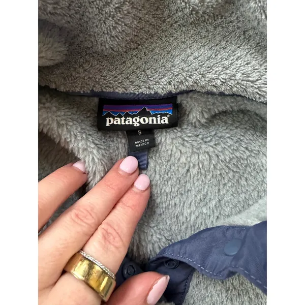 Patagonia Snap-T Fleece Pullover Small‎ Grey Blue Gorpcore Cozy Outdoor Layer - Image 4