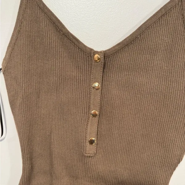 NWT brown‎ button contour bodysuit love tree - Image 2