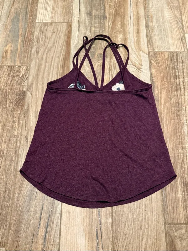 Abercrombie & Fitch Floral Embroidered Strappy Tank Top - Image 2