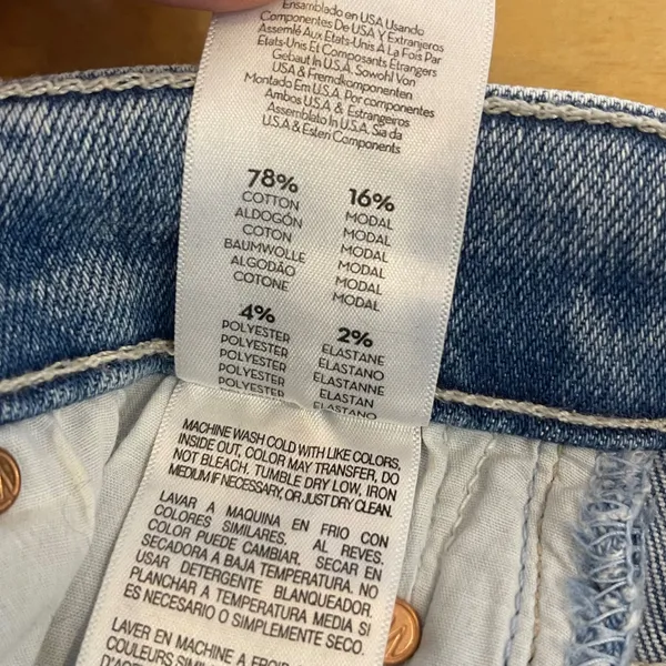 MOTHER‎ The Insider Crop Step Fray Jeans Light Wash Distressed Size 24 - Image 10