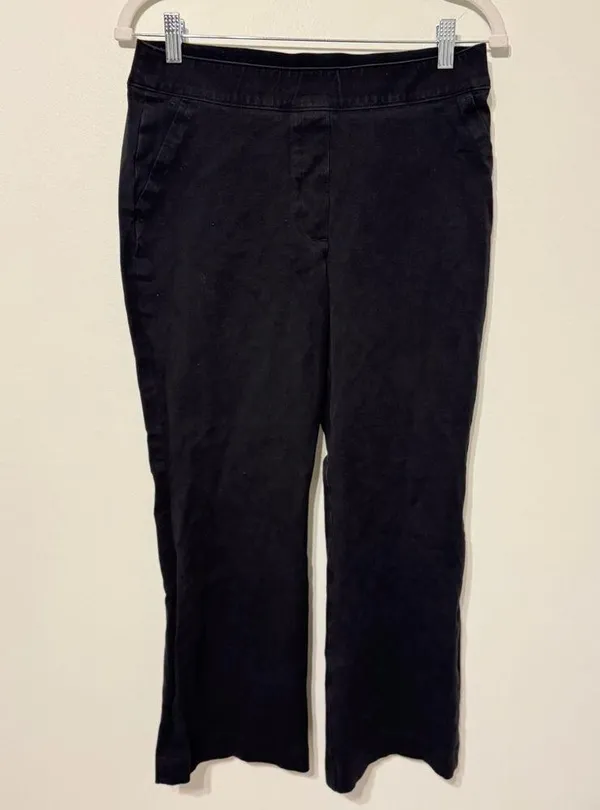 Spanx The Perfect Pant Black Size Medium Bootcut Stretchy Cropped Flare Pants - Image 2