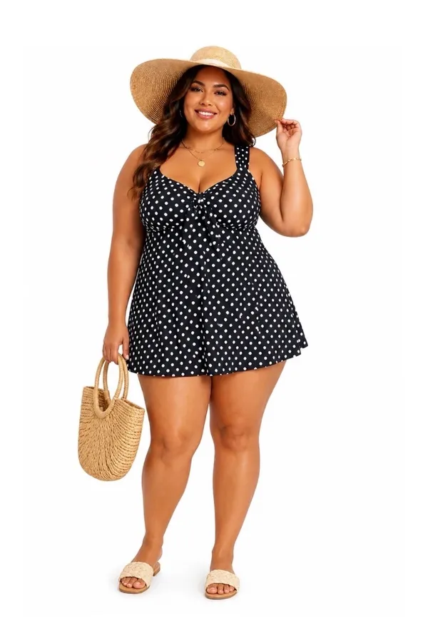 Croft & Barrow Swimsuit Black One-Piece - Image 3