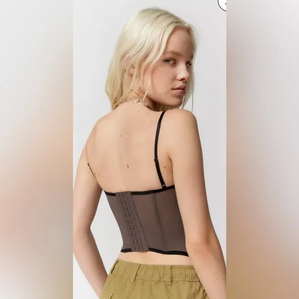 Urban Outfitters Out From Under Modern Love Corset‎ – Black, Size L, EUC - Image 3