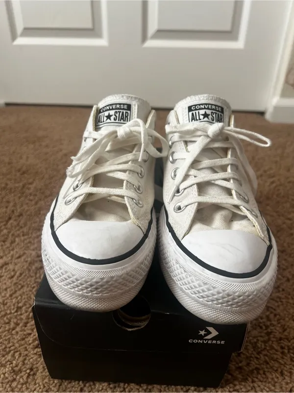 White Platform Converse - Image 5