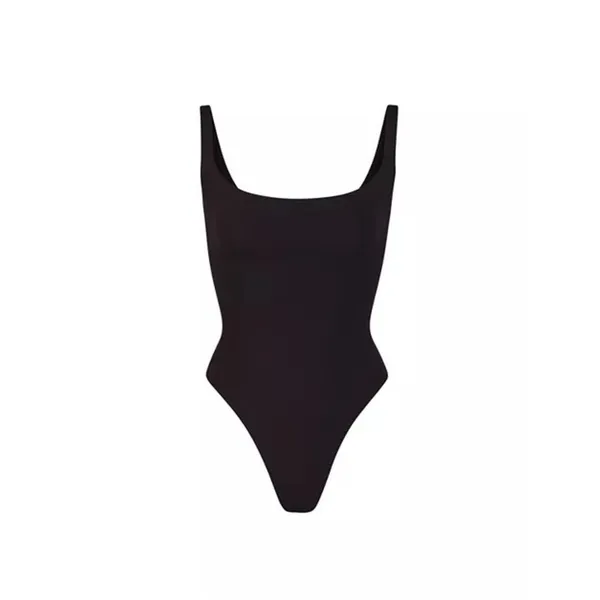 SKIMS Fits Everybody Square Neck Bodysuit Onyx Black Size 2X NWT - Image 3