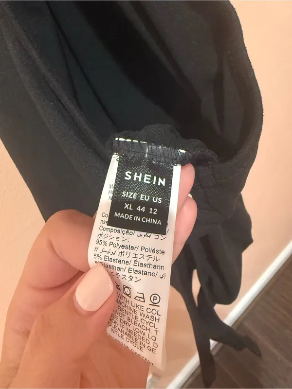 SheIn One-Shoulder Black Women's Bodysuit - Image 4