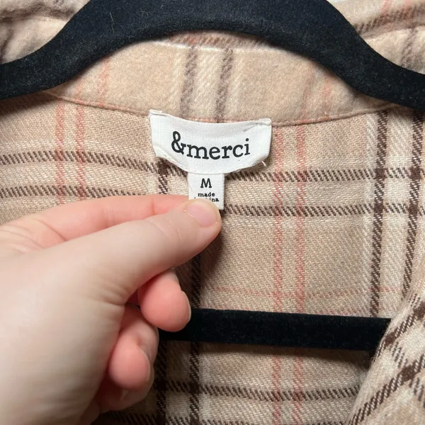 &merci Plaid Shacket - Image 2