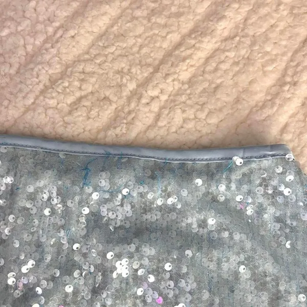 Musera Women's Silver and Blue Skirt - Image 6