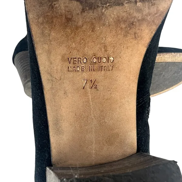 Aquatalia Suede Interior Zip Ankle‎ Boots Black 7.5 - Image 11