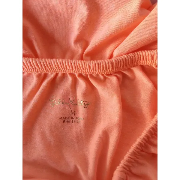 M Coral Ruffle Collar Lilly Pulitzer Summer Top - Image 4