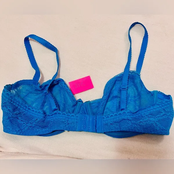 PASSIONATA BRA Lace Underwire 38 C striking blue! - Image 4