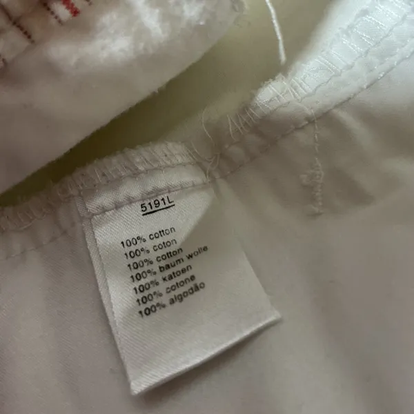 Lacoste Womens Old Money White‎ Cotton Chino Pants Straight Leg Size 29 Preppy - Image 3