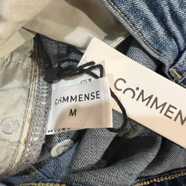 COMMENSE Washed Slim Draped Denim Pants
COLOR - Image 8