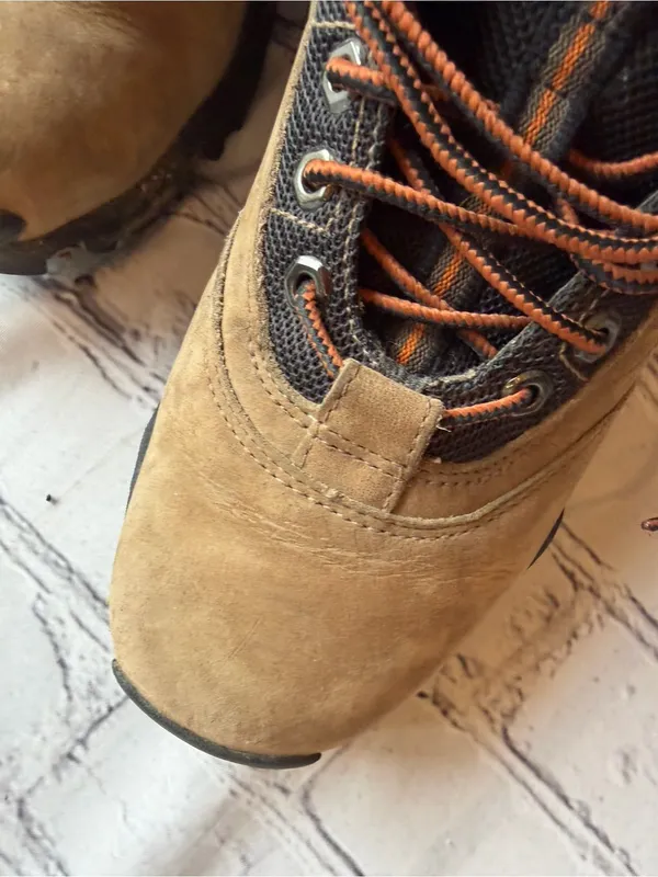 Timberland Women’s Leather Hiking Boots Lace Up Hightop GorpCore Size 6M Granola - Image 10