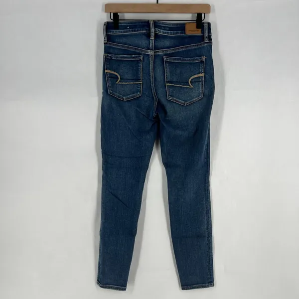 American Eagle Outfitters Hi-Rise Jegging Jeans Women 8 Short Blue‎ Denim Cotton - Image 6