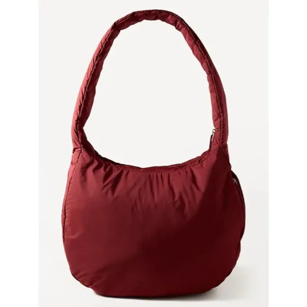 Athleta All About Oversized Crossbody Hobo Bag Redwood - Image 4