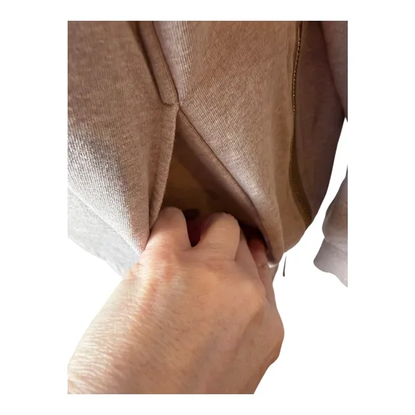Varley Sweatshirt Women‎ XS Taupe Heathered Turtleneck Atlas Pullover Athleisure - Image 8