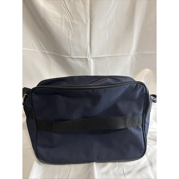American Tourister‎ Canvas Shoulder Bag Laptop Navy Blue Carry On Vintage - Image 2