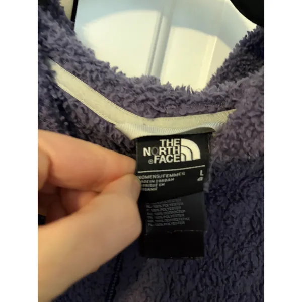 The North Face Womens Osito Full Zip Fleece Hoodie Purple‎ Large NF0A3XBC - Image 4