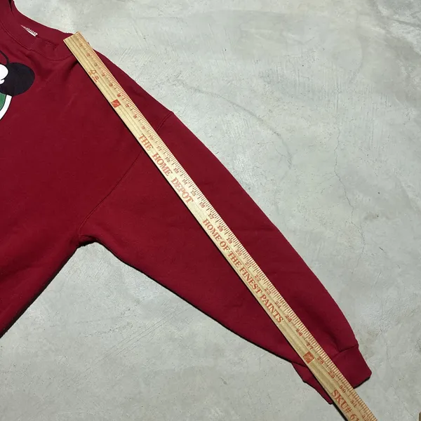 Vintage Mickey & Co Christmas Sweatshirt SZ XL Red Graphic Walt Disney Mouse - Image 5