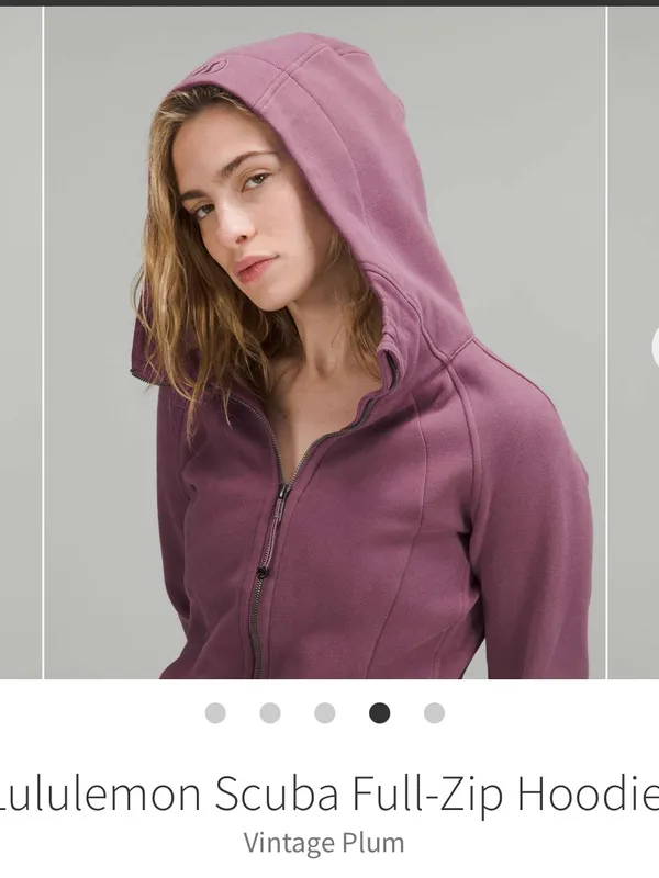 Lululemon scuba‎ full zip hoodie vintage plum 8 - Image 12