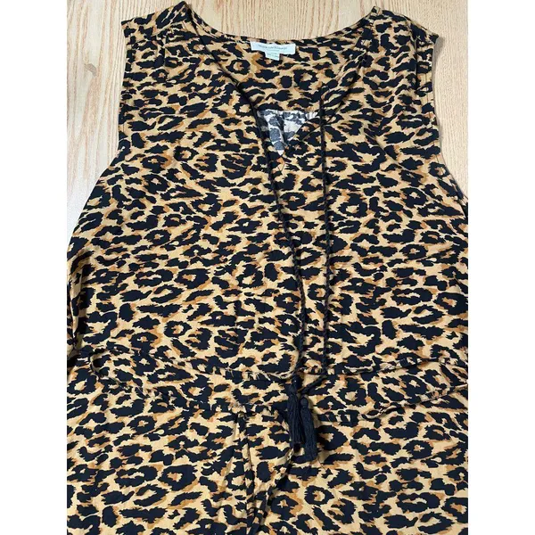 New Womens Beach Lunch lounge Animal Print Viscose Dress size Medium - Image 2