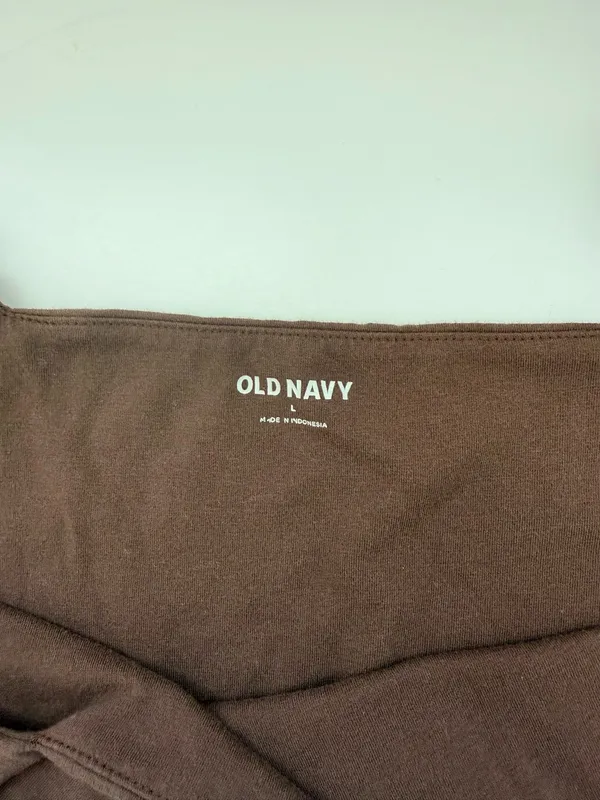 Old Navy Square Neck Tank Top Bodysuit Solid Brown Full Coverage - Image 11