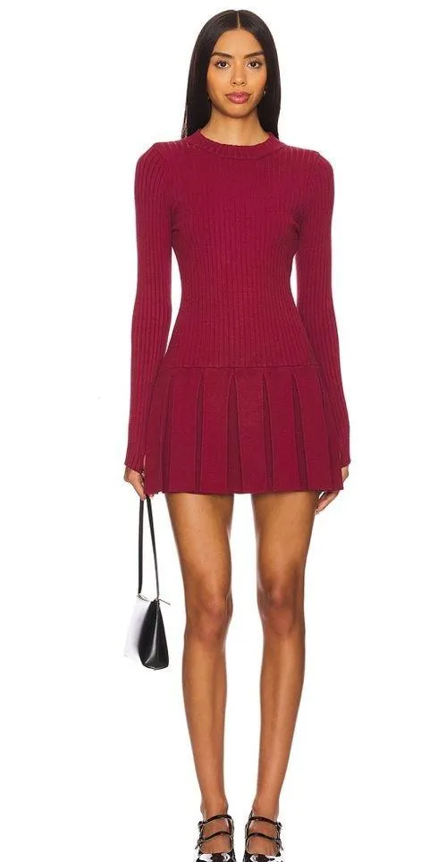 Free People Emmy Mini Dress in Aged Red Medium - Image 2