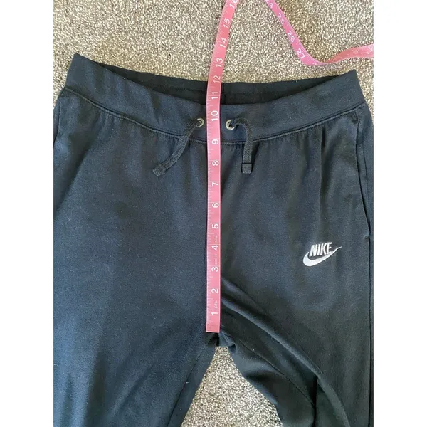 Nike Black Fleece Jogger Sweatpants Women’s Small Athleisure - Image 6